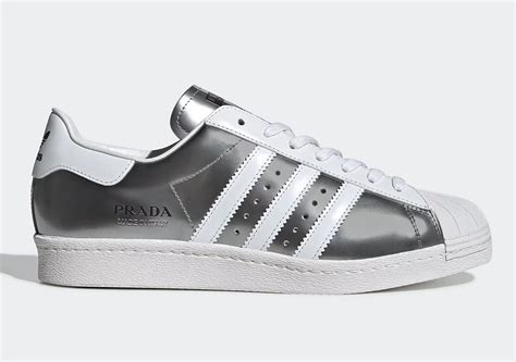 adidas prada x superstar 'silver metallic' mens sneakers stores|Prada adidas Superstar .